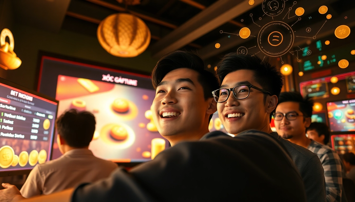 Xóc đĩa online game experience with players engaging and vibrant betting screens.