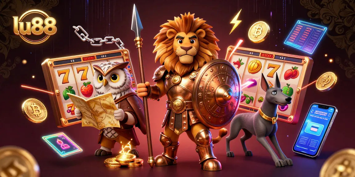 Experience the excitement of lu88 with thrilling slot reels, Bitcoin, and Ethereum elements.
