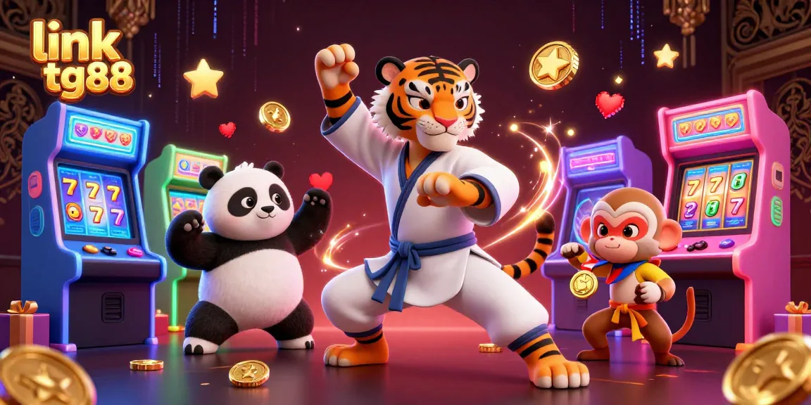 Engage with link tg88 through vibrant casino games and dynamic action in this lively illustration.