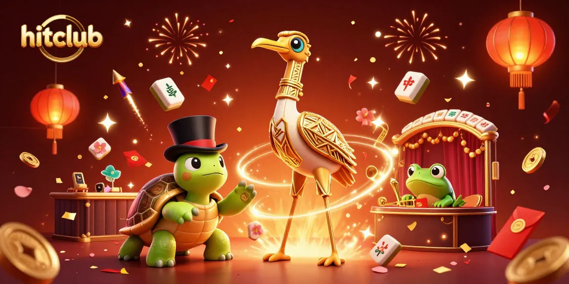 Hitclub offers thrilling gaming experiences embodied by vibrant characters and festive elements.