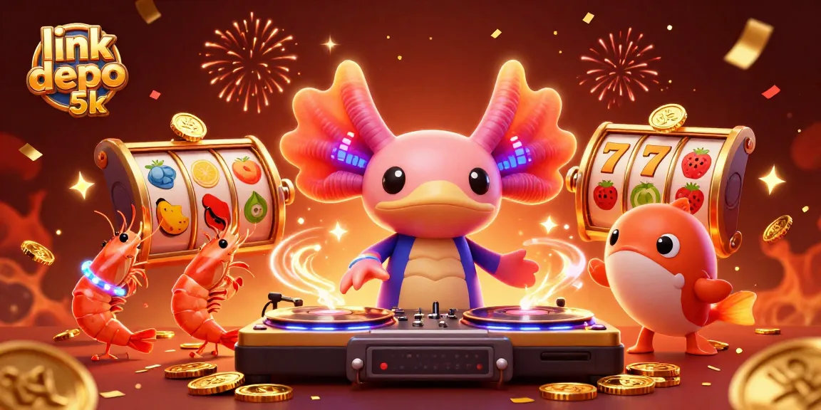 Explore the excitement of link depo 5k gaming with a vibrant 3D underwater casino scene.