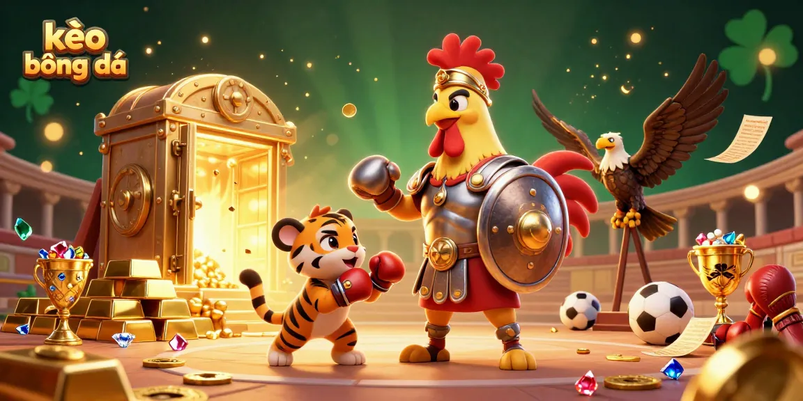 Engage with kèo bóng đá betting strategies in this vibrant 3D casino illustration.