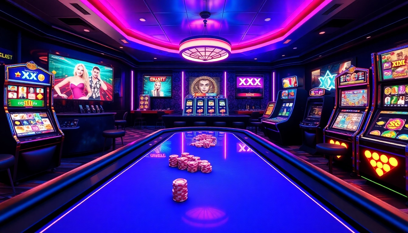 Experience thrilling XXX games in a vibrant online casino setting filled with action.