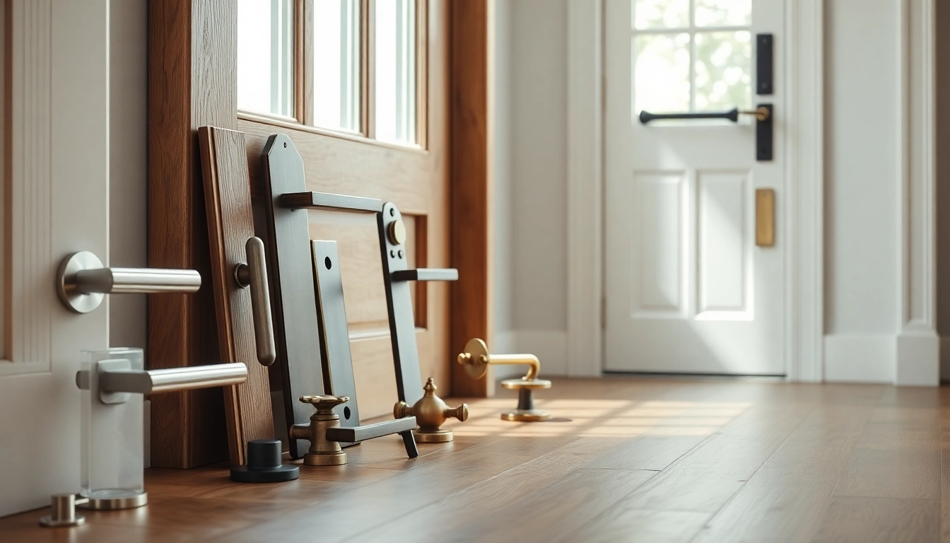 Showcase of elegant door handle designs featuring modern and vintage styles.