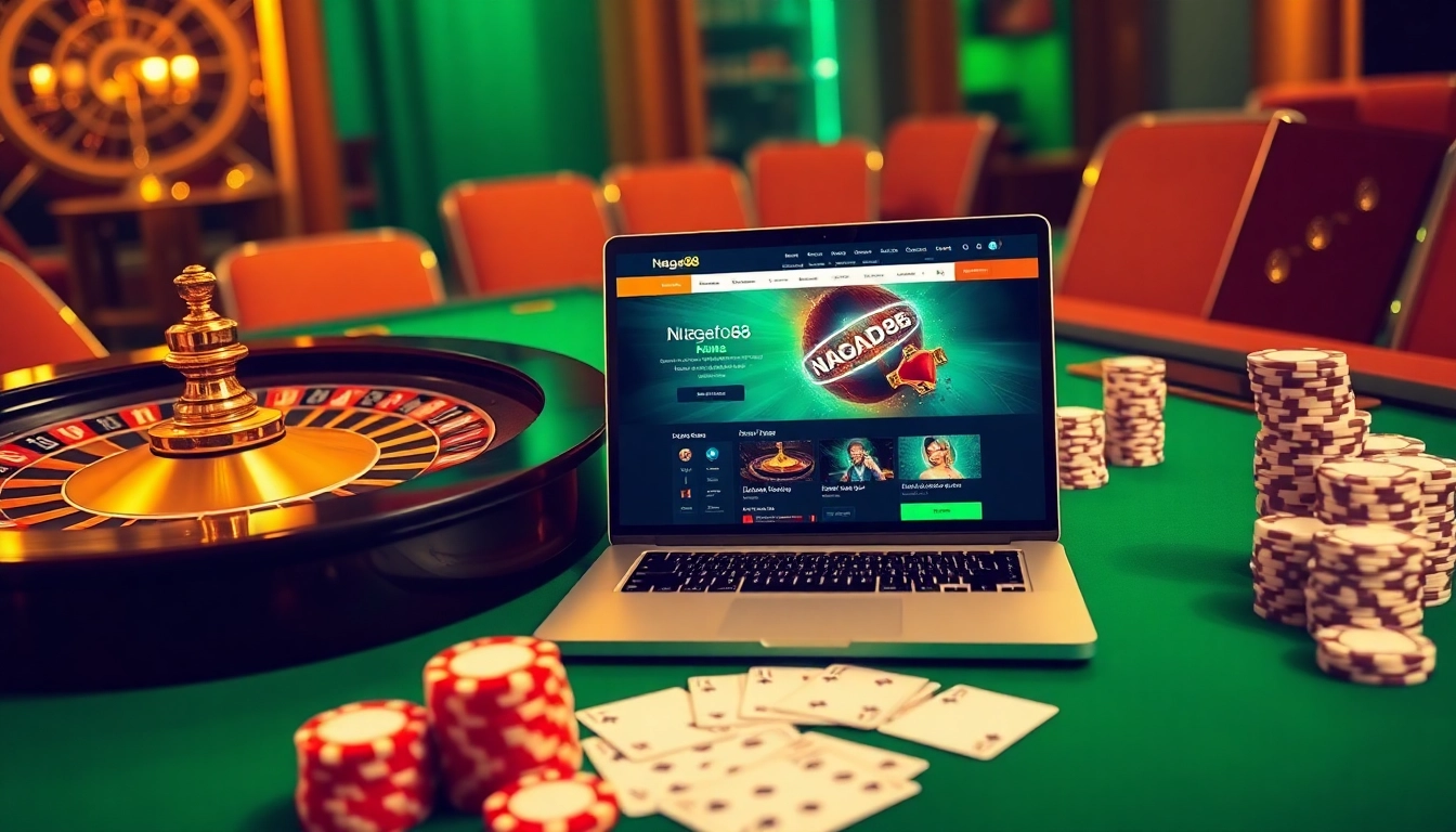 Experience the excitement of the Nagad88 site with vibrant casino visuals and winning moments.