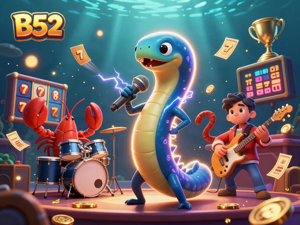 B52 offers exciting jackpots and slots with vibrant visuals in an underwater casino.