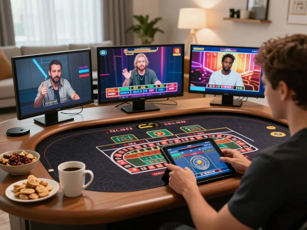 Player engaging in an exciting roulette game at tg88 online casino setup, showcasing dynamic gameplay and modern design