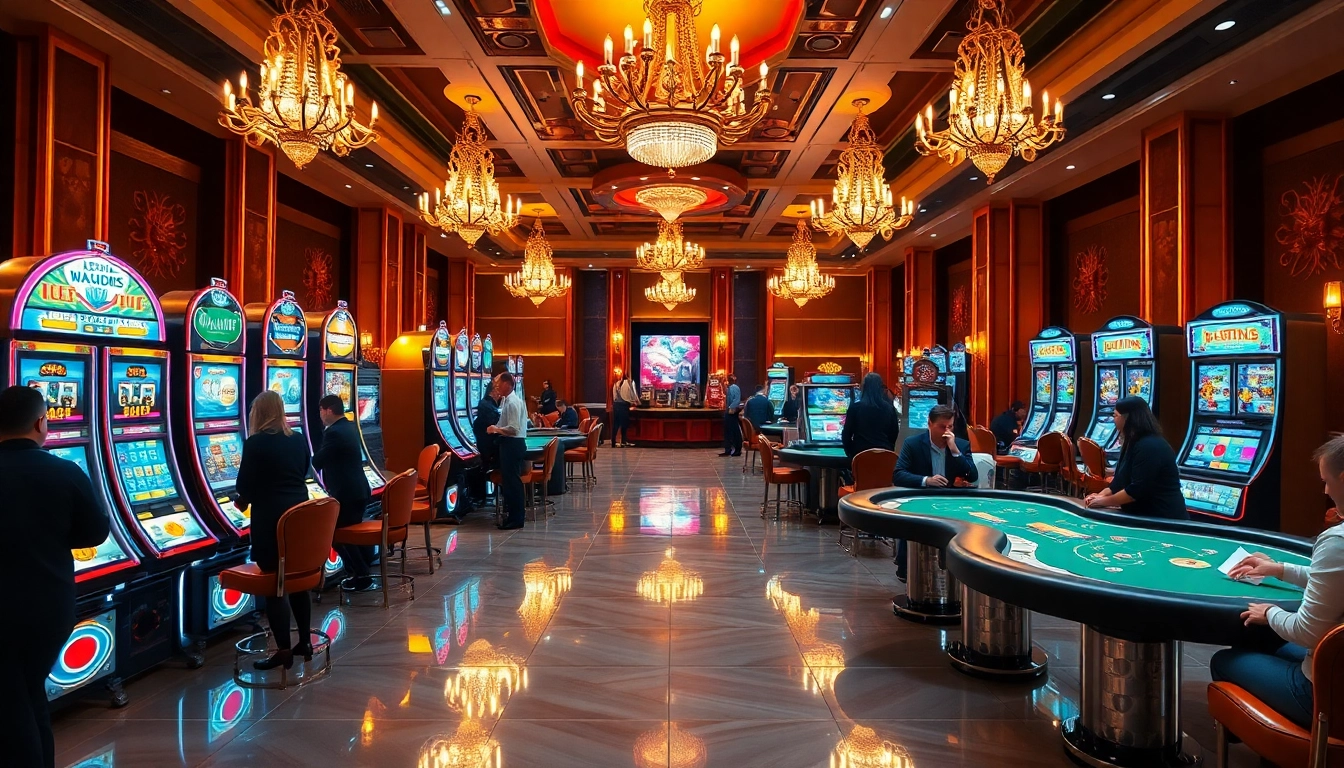 Engaged players at 789club enjoying a vibrant casino atmosphere with games and excitement.
