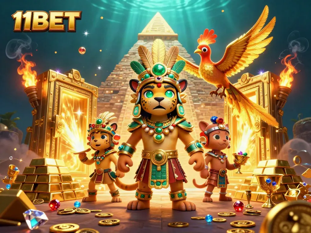 Join the thrilling world of 11BET with Mayan-themed treasures and casino excitement!