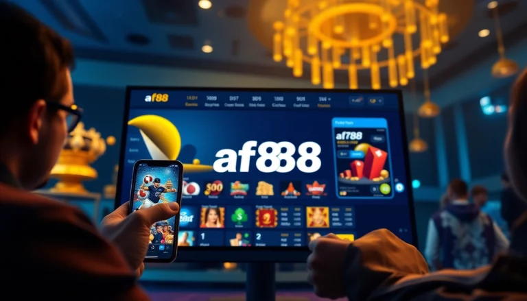 Engaging online betting platform interface of af88.com, showcasing diverse games and user-friendly design.