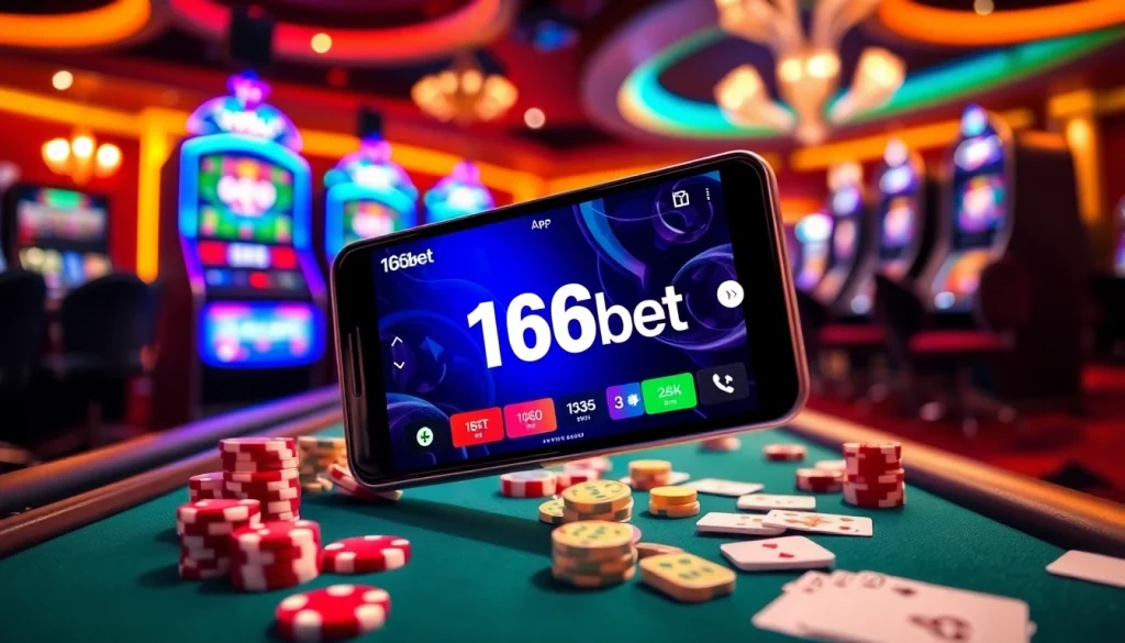 Experience winning with the 166bet App amidst vibrant casino action.