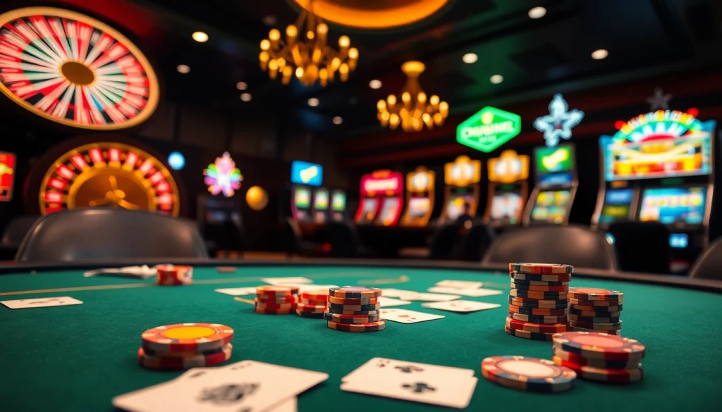 Feel the thrill of Đăng nhập F8bet as you engage with vibrant casino tables and exciting gambling scenes.