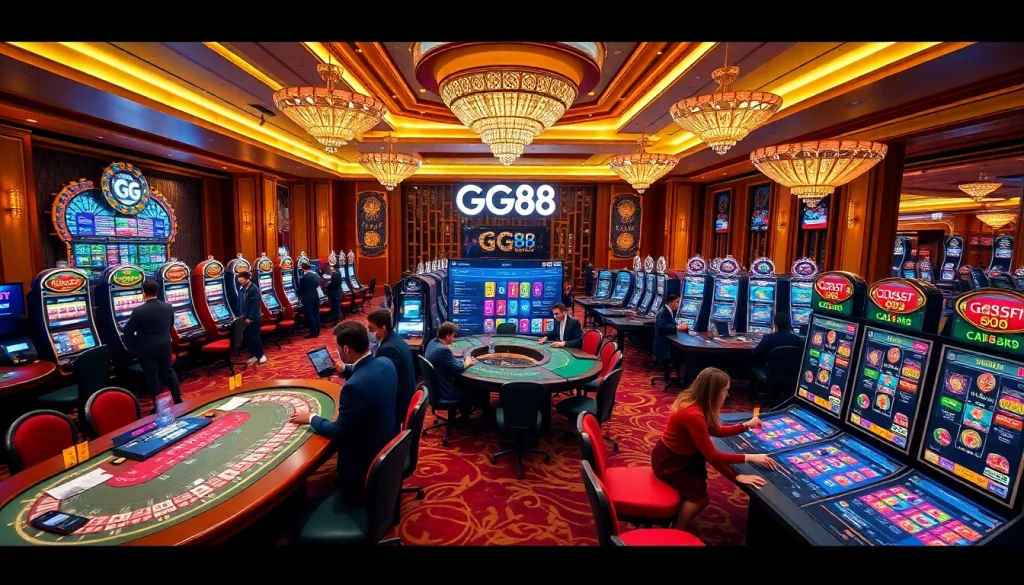 Experience an exciting GG88 casino scene with elegant games and professional dealers.