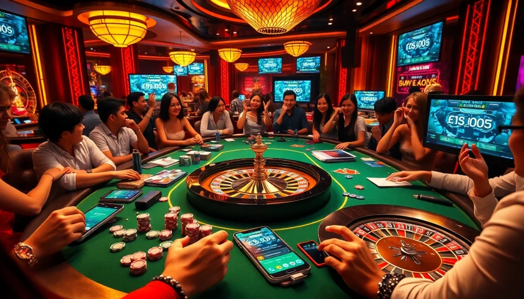 Experience the thrill of casino games with 소액결제 options on mobile devices in a luxurious setting.