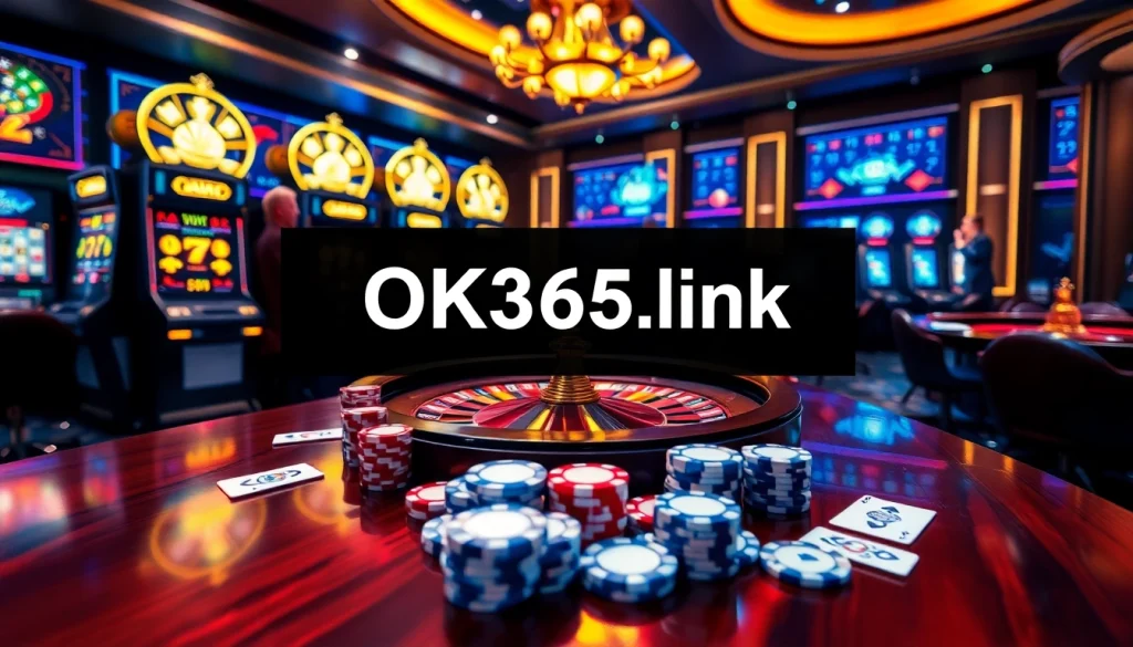 Experience the thrill of gaming at OK365 link featuring vibrant slots and interactive casino elements.
