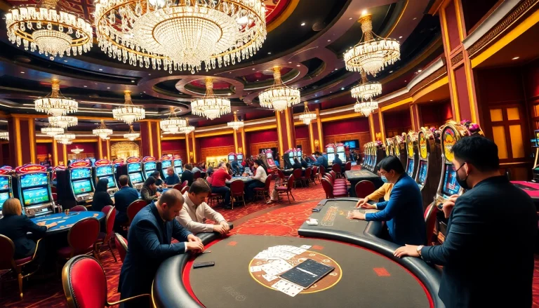 Engaging gamblers at the luxurious gaming tables of https://king88b.us.com/ surrounded by excitement.