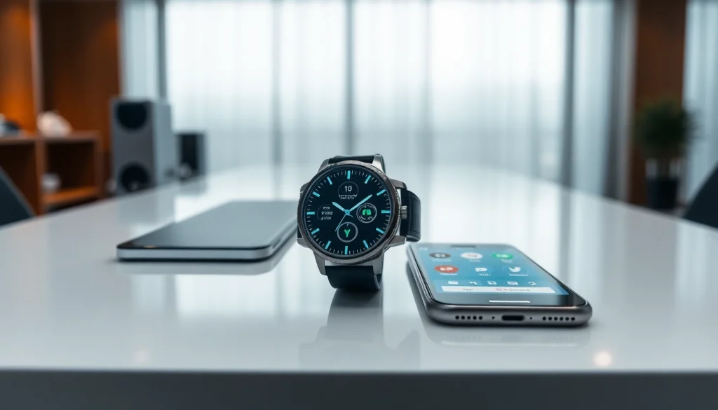 LC88 Smart Watch showcasing advanced technology features in a modern setting