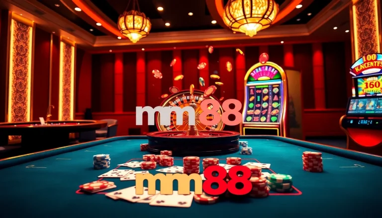 Experience excitement at Nhà Cái mm88 with players enjoying casino games and betting thrills.