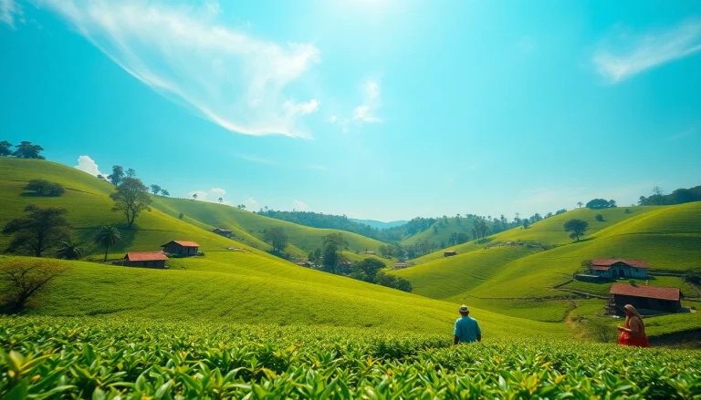 Serene Sri Lankan landscape showcasing Hela Lanka's lush tea plantations and local culture.