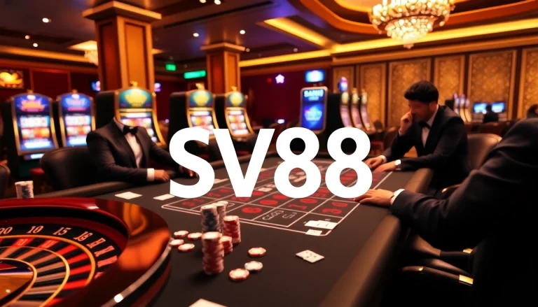 SV88 offers an exciting baccarat experience with professional players and elegant gaming tables.