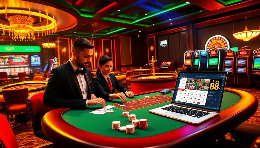 Experience thrilling action at Lu88 online casino with vibrant tables and exciting games.