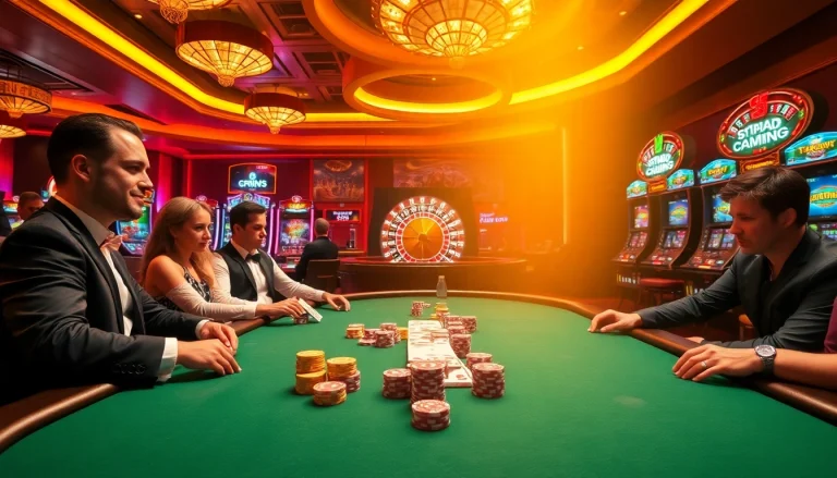 Experience thrilling gameplay at 789club with vibrant casino tables and high-stakes excitement.