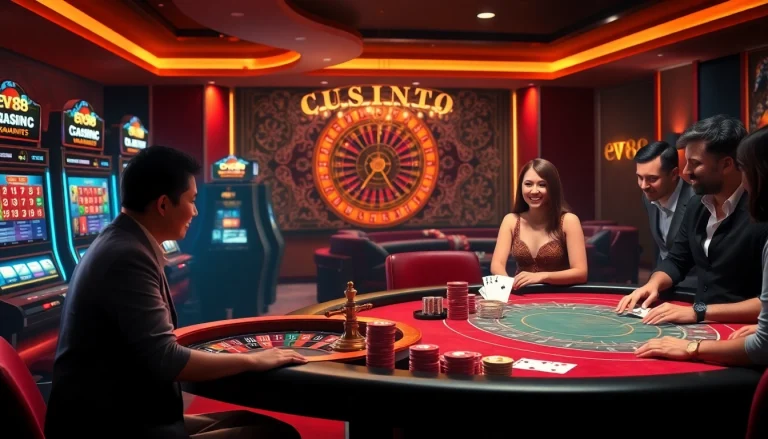 Experience thrilling gaming action at https://ev882.sa.com/ with vibrant slot machines and professional casino ambiance.