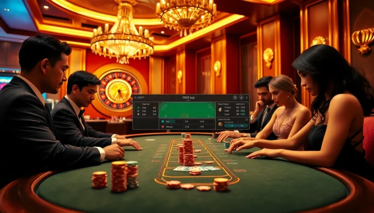 Experience the excitement of Nhà cái f168 with high-stakes gambling at a luxurious casino table.