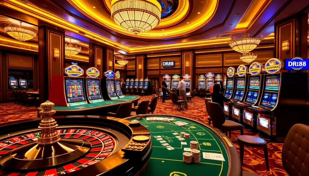 Experience the thrill of gambling at DR88 with vibrant casino games and an engaging online interface.