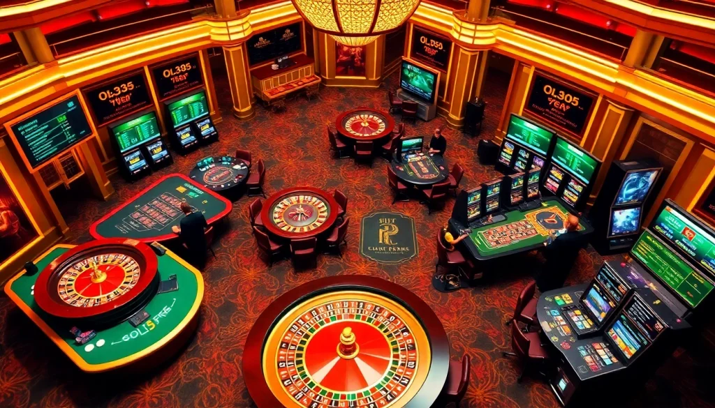 Experience the thrill of gambling at https://ok365.free/ with vibrant casino tables, poker chips, and exciting game environments.