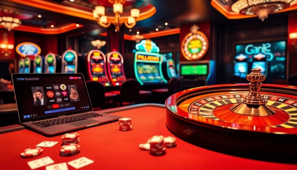 Exciting poker game scene at 789club casino featuring vibrant colors and lively atmosphere.