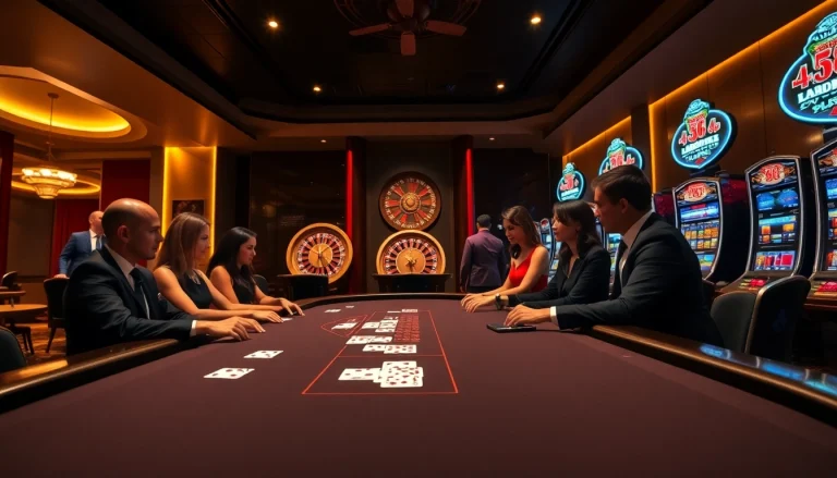 Players enjoying an exciting game at the LC 88 casino, highlighting a vibrant betting atmosphere.