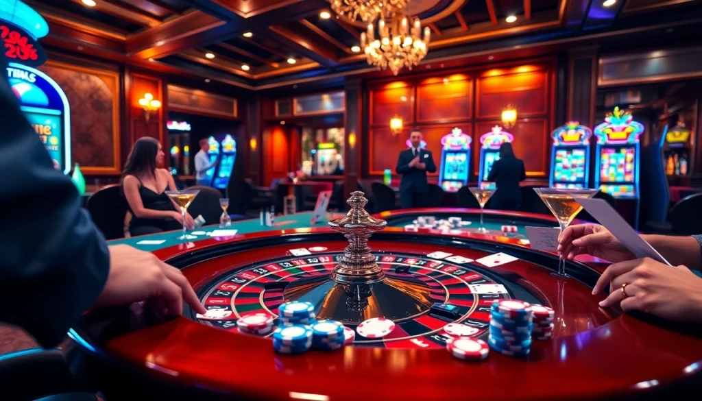 Experience thrilling gambling action at https://88vv.com.de/ with vibrant casino tables and poker chips.