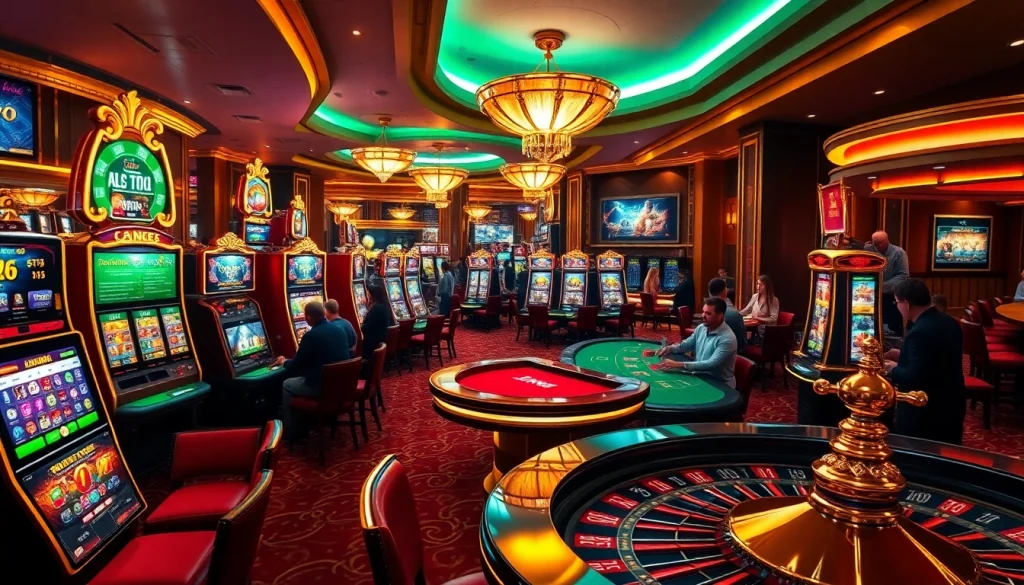 Experience the excitement of KJC with players engaged in thrilling casino activities.