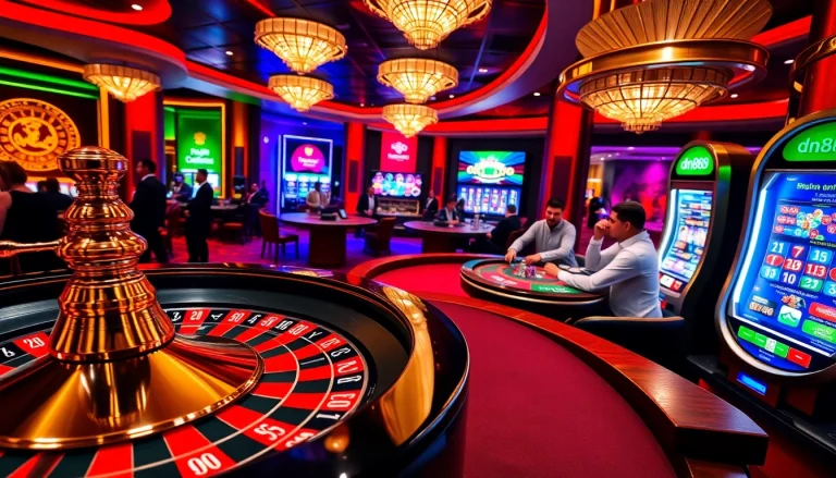 Engage in high-stakes excitement at dn888 with vibrant roulette, poker, and thrilling slot machines.