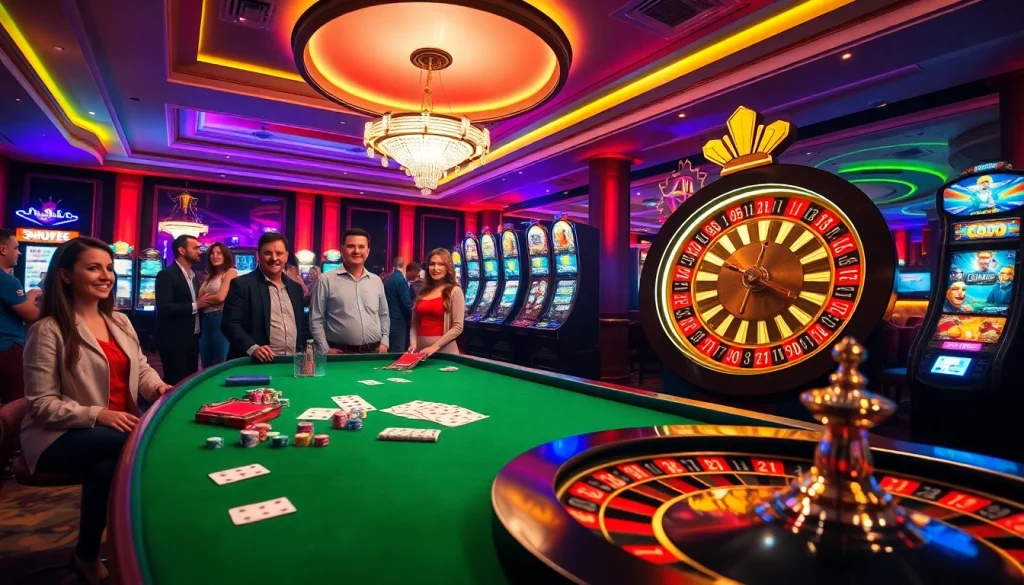 Players enjoy thrilling games at https://uu88joli.com/, featuring vibrant casino tables and exciting slot machines.