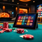 Experience thrilling gameplay at Sumvip with vibrant chips and cards in a modern casino setting.