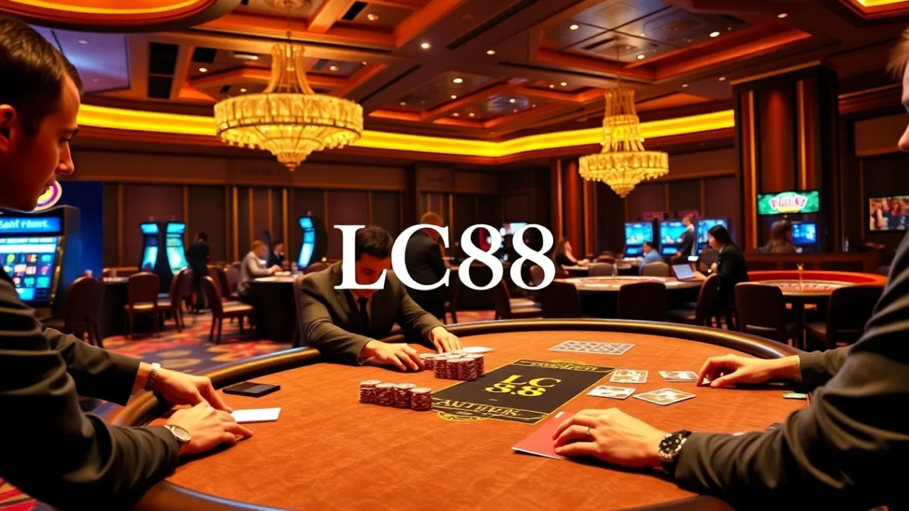 LC88 casino excitement with high-stakes poker and vibrant slot machines