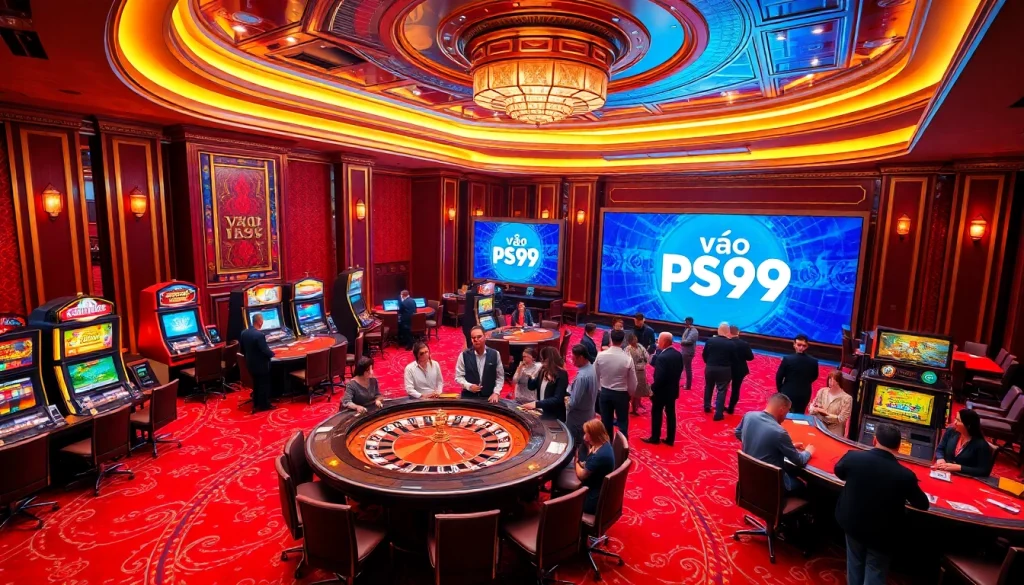 Experience the thrill of gambling at vào PS99 with vibrant casino visuals and exciting gameplay.