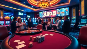 Experience thrilling gameplay at 39bet with vibrant tables and dynamic gaming atmosphere.