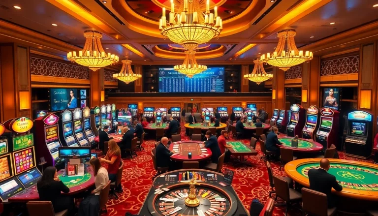 Kèo nhà cái 5 visual featuring passionate gamblers analyzing odds at a high-end casino.