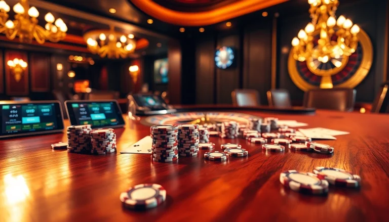 KJC online casino players enjoying thrilling poker games with professional sets and sophisticated ambiance.