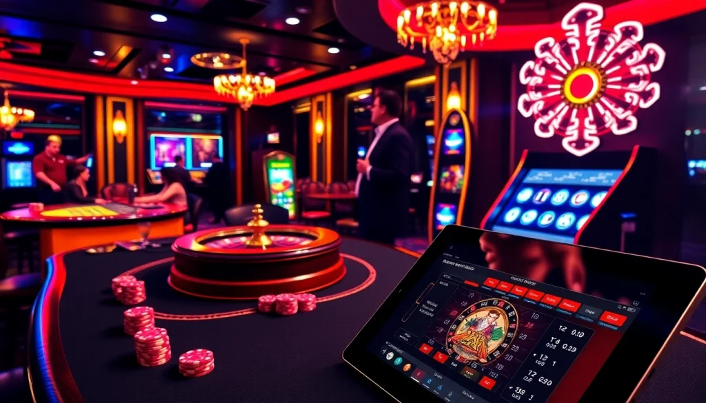 Experience thrilling gameplay at SC88 casinos with vibrant tables and poker action.