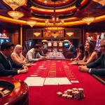 Gambling excitement at a casino featuring the brand https://v188v.net/ with vibrant slot machines and poker chips.