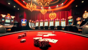 Experience an exhilarating moment at 789CLUB with lively poker action and slot machines.