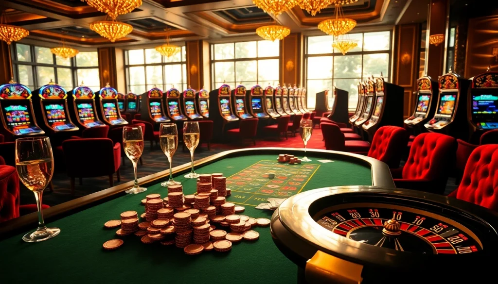 Experience the thrill of the casino with vibrant 88i-themed poker tables and luxury gaming setup.