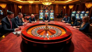 Experience the thrill of roulette and poker at RR88's luxurious casino tables.