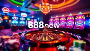 Experience the excitement of 888new's online casino with vibrant games and lively atmosphere.