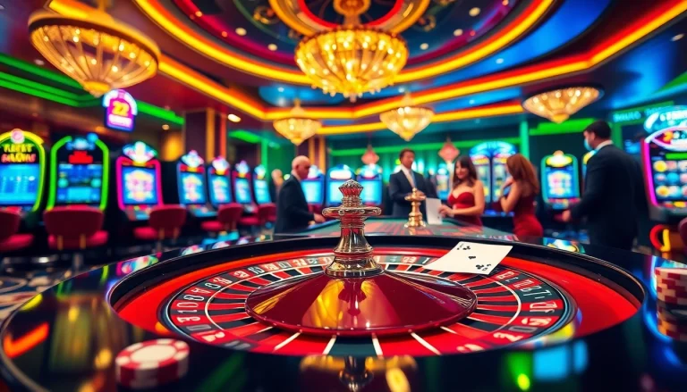 Experience the thrill at https://vz99.fans/ with vibrant casino gaming visuals featuring roulette and chips.