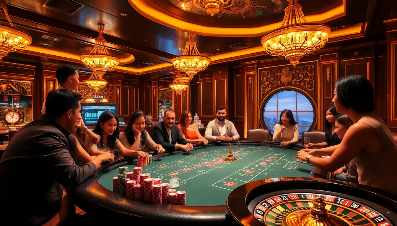 Experience thrilling action at keo nha cai's high-stakes poker table in a luxurious casino.
